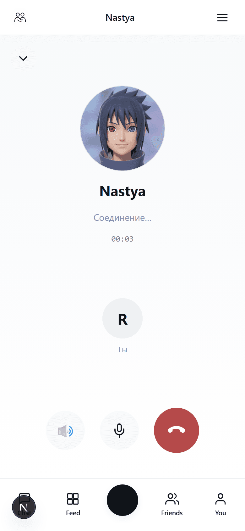 A voice call with the companion